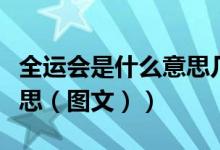 全运会是什么意思几年一次（全运会是什么意思（图文））