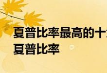 夏普比率最高的十大基金 选什么基金需要看夏普比率