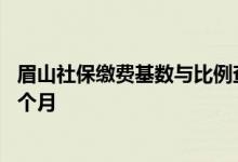眉山社保缴费基数与比例查询 眉山自己买社保要交多少钱一个月 