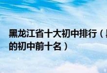 黑龙江省十大初中排行（黑龙江省重点初中排名黑龙江最好的初中前十名）