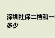 深圳社保二档和一档的区别 缴费标准分别是多少 
