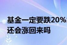 基金一定要跌20%才补仓吗 基金跌了20个点还会涨回来吗