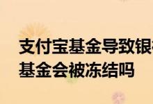 支付宝基金导致银行卡冻结 欠信用卡支付宝基金会被冻结吗