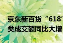 京东新百货“618”开售4小时美妆、露营品类成交额同比大增