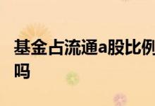 基金占流通a股比例大好吗 基金市值能打新股吗 