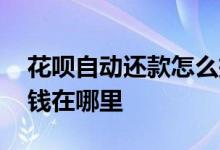 花呗自动还款怎么把钱退回来 花呗退回来的钱在哪里