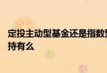 定投主动型基金还是指数型基金 被动指数基金适合定投长期持有么