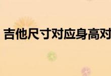 吉他尺寸对应身高对照表（吉他尺寸怎么选）