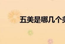 五美是哪几个美（五美是哪五美）