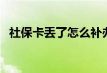 社保卡丢了怎么补办 电子社保卡有什么用 