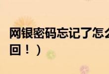 网银密码忘记了怎么办（可以通过以下方法找回！）