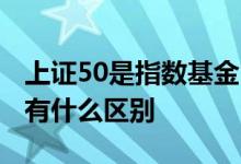 上证50是指数基金吗 不同基金公司的上证50有什么区别