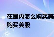 在国内怎么购买美股需要美元吗 在国内怎么购买美股