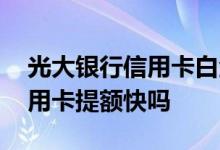 光大银行信用卡白金卡提额快吗 光大白金信用卡提额快吗