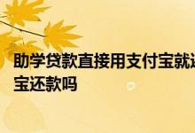 助学贷款直接用支付宝就还款了吗 个人助学贷款可以用支付宝还款吗