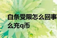 白条受限怎么回事需要怎么处理 白条受限怎么充q币