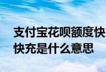 支付宝花呗额度快充有用吗 支付宝花呗额度快充是什么意思