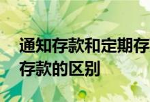 通知存款和定期存款的利弊 通知存款和定期存款的区别