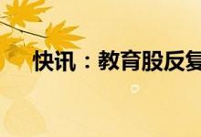 快讯：教育股反复活跃豆神教育6天4板