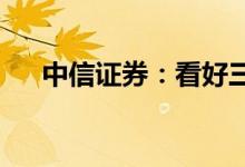 中信证券：看好三元材料板块配置价值