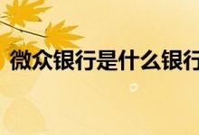 微众银行是什么银行 微众银行是实体银行吗
