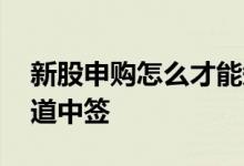 新股申购怎么才能知道中签 新股申购怎么知道中签