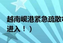 越南岘港紧急疏散8万游客（已关闭边界禁止进入！）