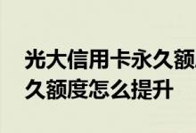 光大信用卡永久额度怎么提高 光大信用卡永久额度怎么提升