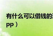 有什么可以借钱的理由（有什么可以借钱的app）
