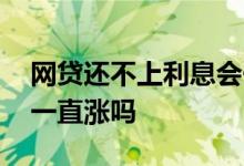 网贷还不上利息会一直涨吗 网贷不还利息会一直涨吗