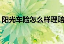 阳光车险怎么样理赔快吗（阳光车险怎么样）