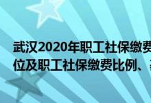 武汉2020年职工社保缴费基数 2021年-2022年武汉参保单位及职工社保缴费比例、基数一览 