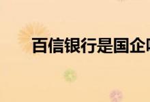 百信银行是国企吗 百信银行是国企吗