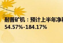 耐普矿机：预计上半年净利润1.29亿元-1.44亿元同比增长154.57%-184.17%