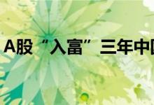 A股“入富”三年中国资产获配比重不断提升