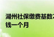 湖州社保缴费基数2022是多少 湖州社保多少钱一个月 