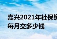 嘉兴2021年社保缴费标准 2022年嘉兴社保每月交多少钱 