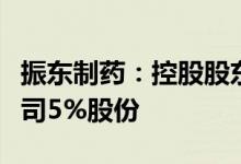 振东制药：控股股东拟向中泰资管计划转让公司5%股份