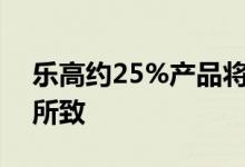 乐高约25%产品将涨价乐高回应：成本上涨所致