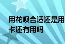 用花呗合适还是用信用卡合适 有了花呗信用卡还有用吗