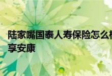 陆家嘴国泰人寿保险怎么样 哪些人群可以投保陆家嘴国泰美享安康