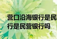 营口沿海银行是民营还是城商行 营口沿海银行是民营银行吗