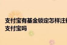 支付宝有基金锁定怎样注销支付宝 支付宝卖的基金是直接到支付宝吗