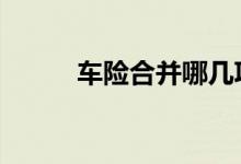 车险合并哪几项 车险一般有几项
