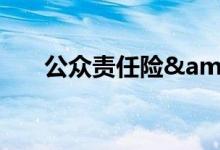 公众责任险&#32;大商场须参保