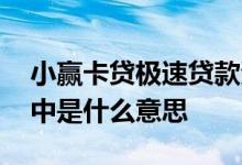 小赢卡贷极速贷款资金匹配中 贷款资金匹配中是什么意思