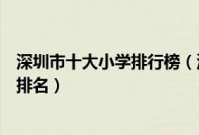 深圳市十大小学排行榜（深圳市小学有哪些深圳市重点小学排名）