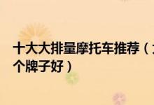 十大大排量摩托车推荐（大排量摩托车品牌排行重型机车哪个牌子好）