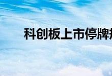 科创板上市停牌规则 科创板停牌规则
