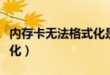 内存卡无法格式化是坏了吗（内存卡无法格式化）